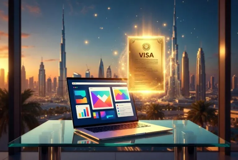 UAE Golden Visa residency card earned by freelance web designer Suman Kumar Phuyal